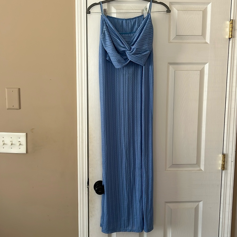 LUCY IN THE SKY LONG SKIRT + CROP TOP SET